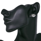 Gucci Interlocking Heart 925 Sterling Silver Earrings — view 2