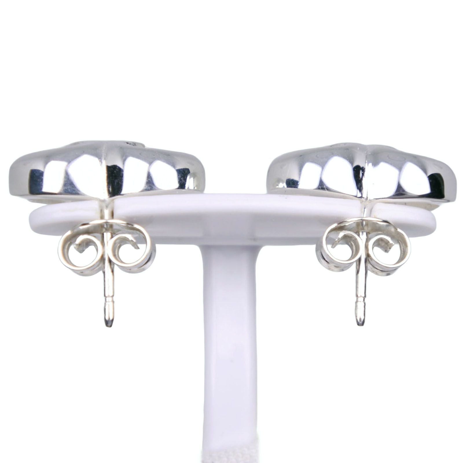 Gucci Interlocking Heart 925 Sterling Silver Earrings — view 3
