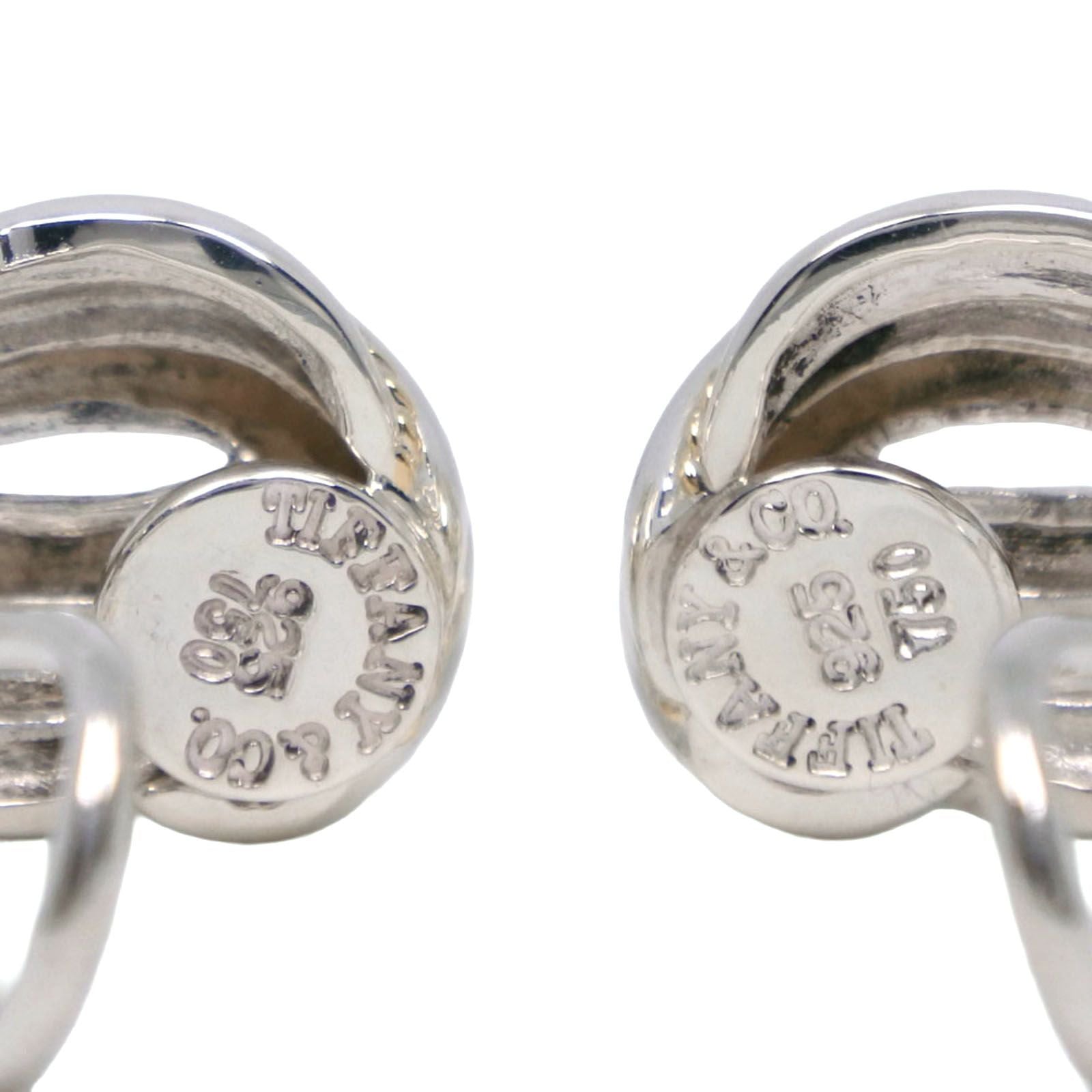 Tiffany & Co Twist 925 Sterling Silver and 18k Yellow Gold Earrings — view 5