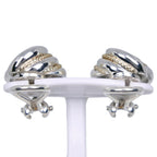 Tiffany & Co Twist 925 Sterling Silver and 18k Yellow Gold Earrings — view 3