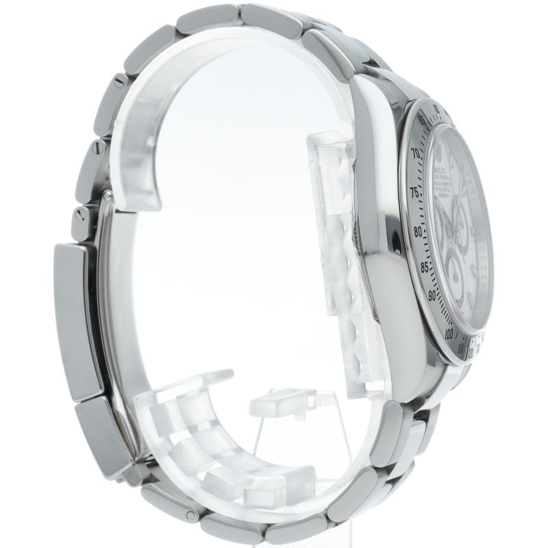 Rolex Cosmograph Daytona Watch Buckle Box Card Stainless Steel White Polished — view 4