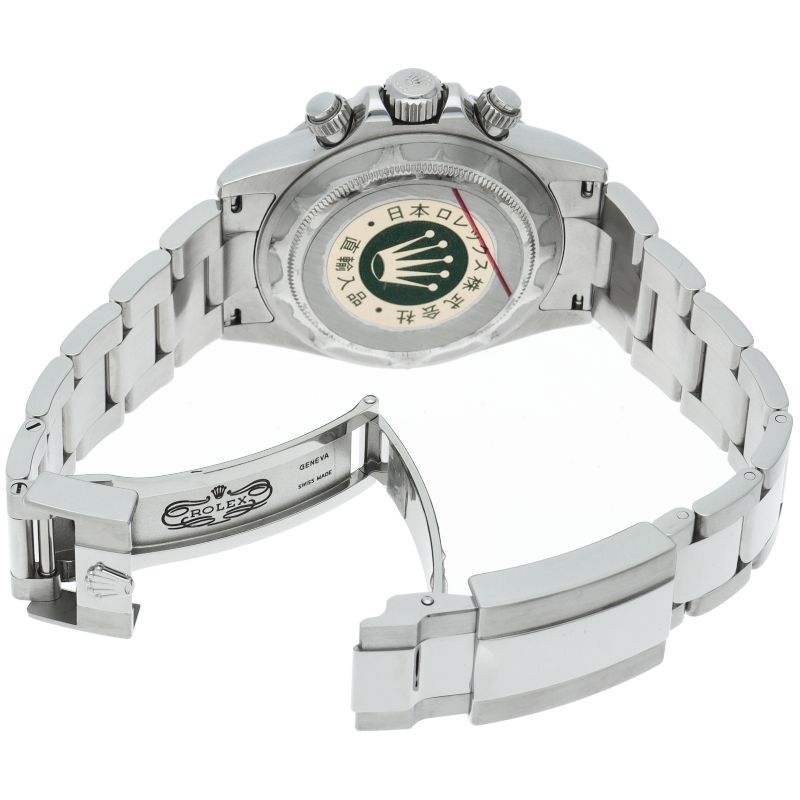 Rolex Cosmograph Daytona Watch Buckle Box Card Stainless Steel White Polished — view 5