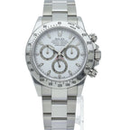 Rolex Cosmograph Daytona Watch Buckle Box Card Stainless Steel White Polished — view 2