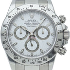 Rolex Cosmograph Daytona Watch Buckle Box Card Stainless Steel White Polished