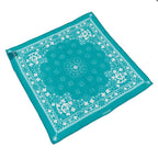 Chanel Scarf Bandana Clover & Blue Cotton — view 3