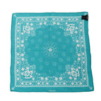 Chanel Scarf Bandana Clover & Blue Cotton — view 4