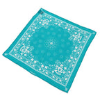 Chanel Scarf Bandana Clover & Blue Cotton — view 2