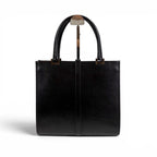 Gucci Jackie Line Handbag Mini Tote Black Leather — view 3