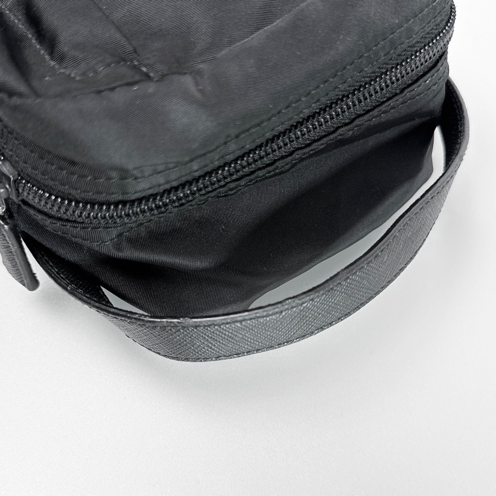 Prada Triangle Logo Clutch Travel Pouch Nylon — view 8