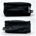 Prada Triangle Logo Clutch Travel Pouch Nylon — view 5