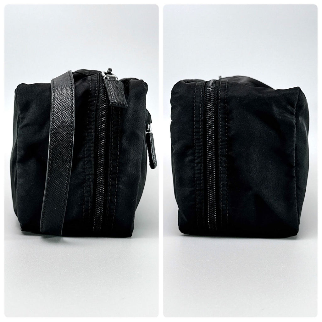 Prada Triangle Logo Clutch Travel Pouch Nylon — view 6