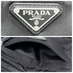 Prada Triangle Logo Clutch Travel Pouch Nylon — view 9