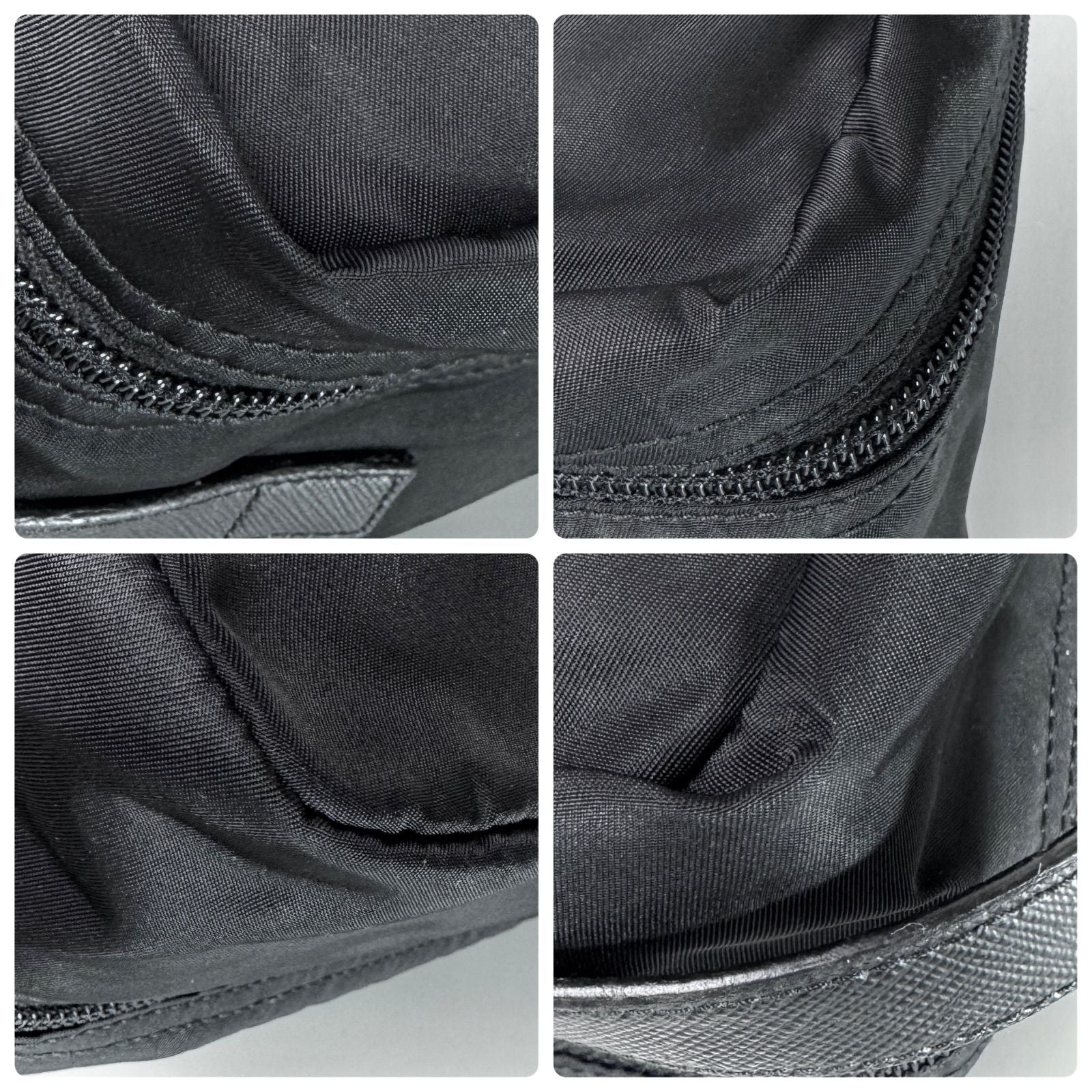 Prada Triangle Logo Clutch Travel Pouch Nylon — view 7