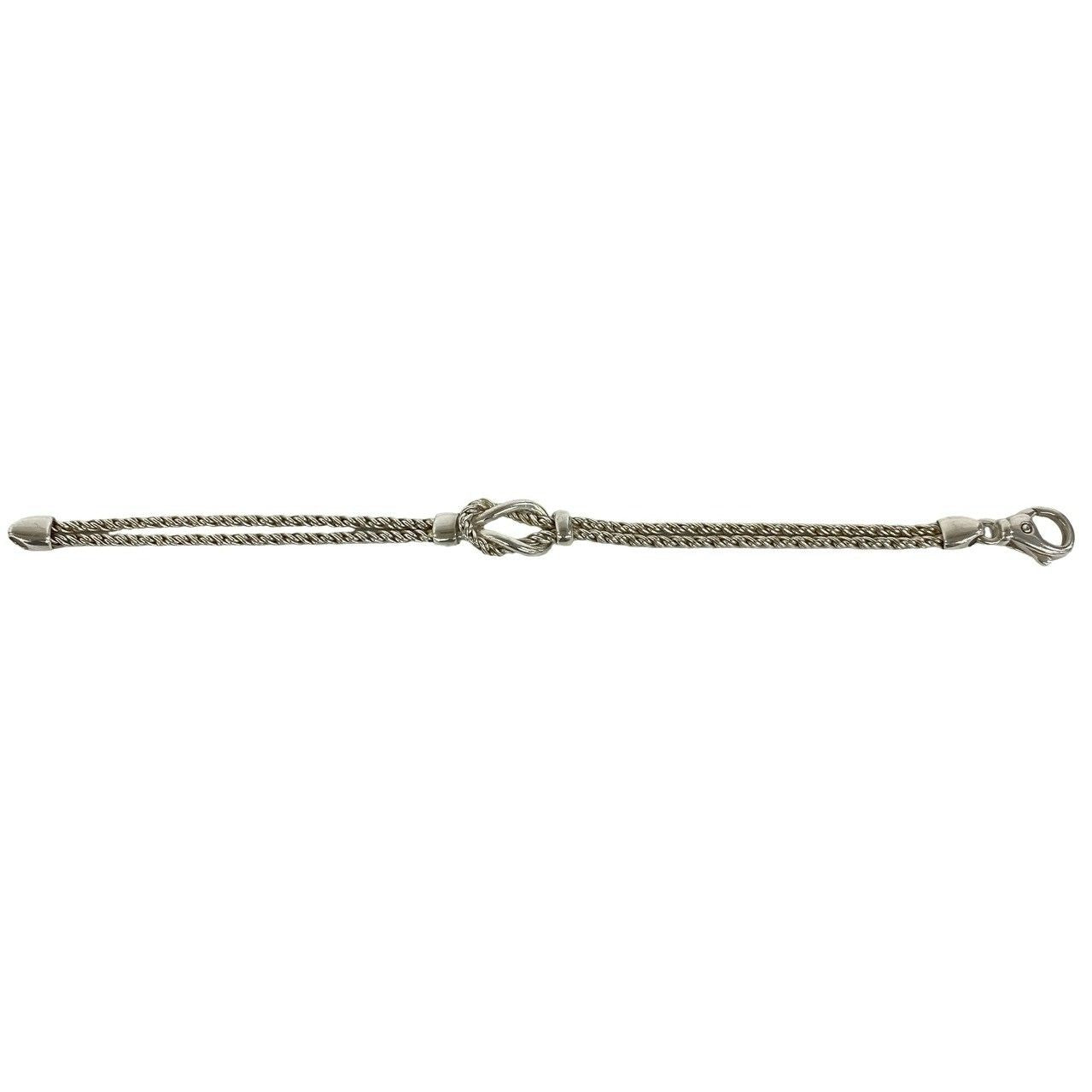 Tiffany & Co Vintage Double Rope Knot Bracelet 925 Sterling Silver — view 5