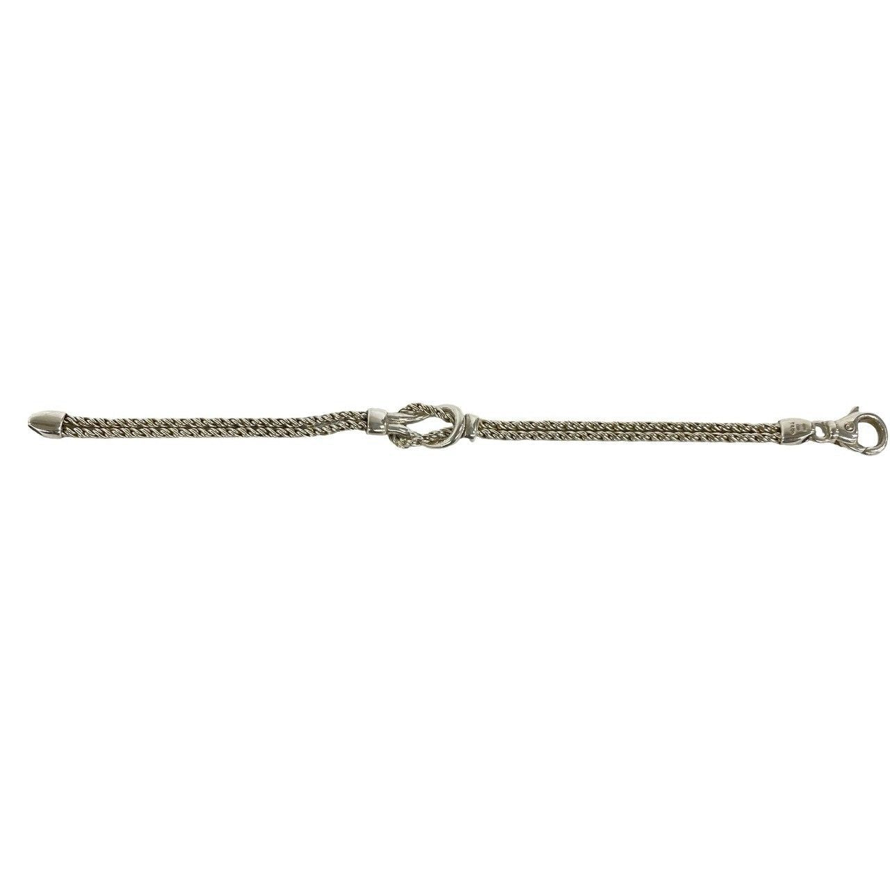 Tiffany & Co Vintage Double Rope Knot Bracelet 925 Sterling Silver — view 6