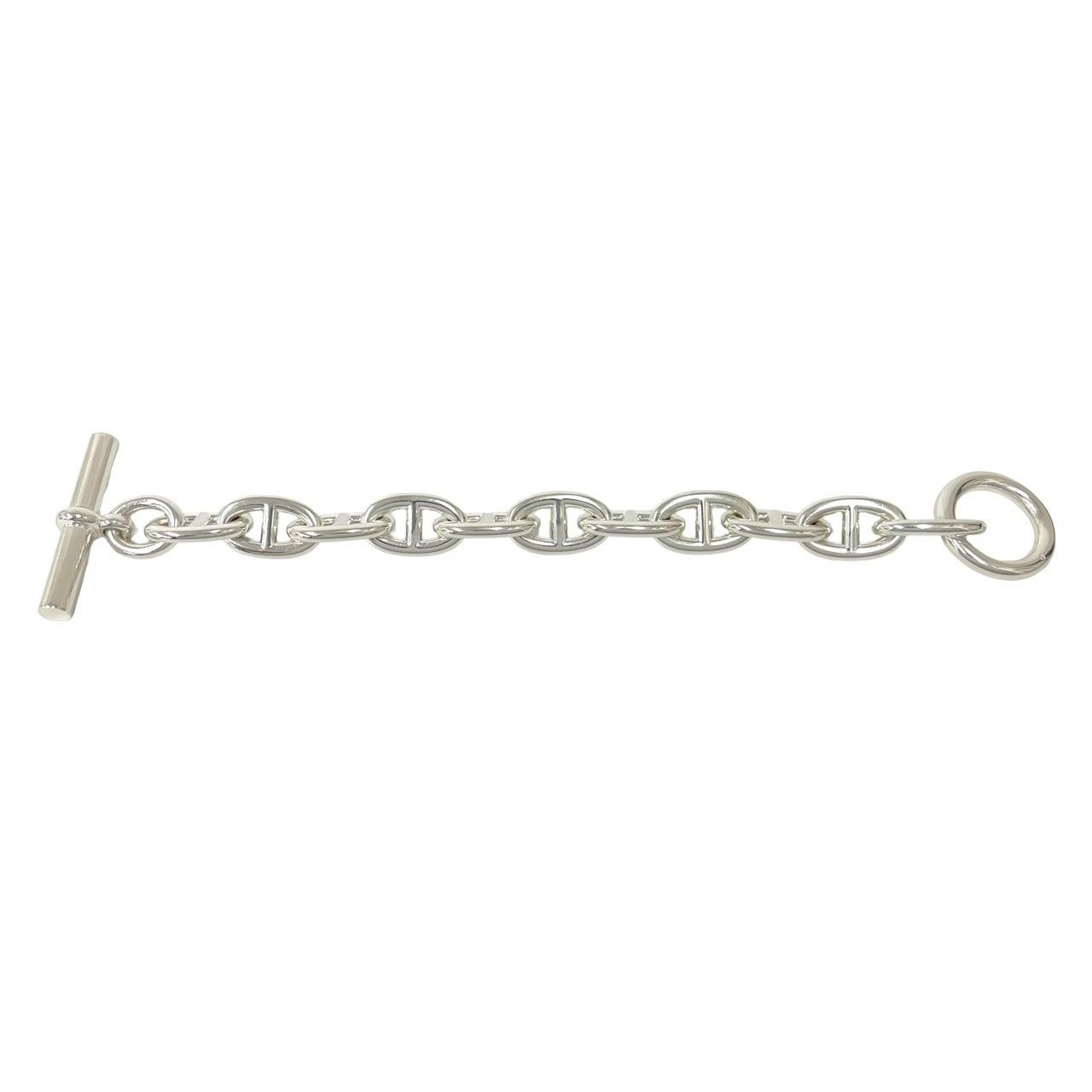Hermes Chaine D'ancre TGM Bracelet 11 Links 925 Sterling Silver Chain — view 6