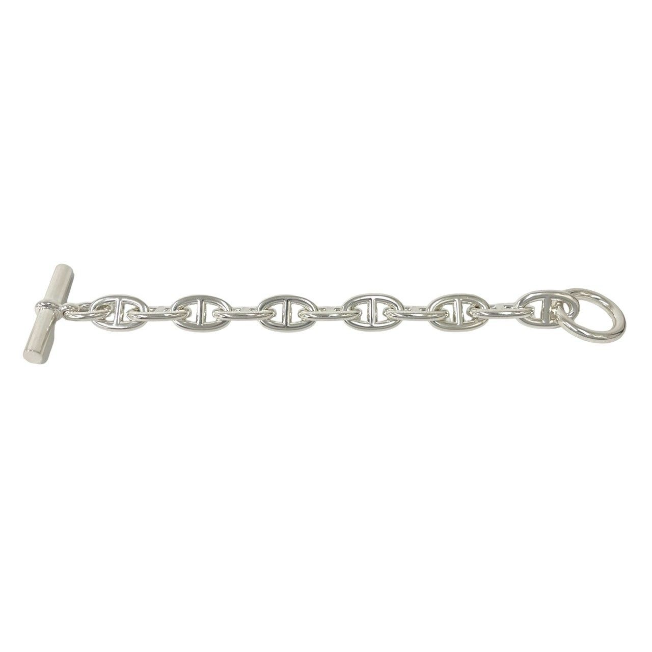 Hermes Chaine D'ancre TGM Bracelet 11 Links 925 Sterling Silver Chain — view 5
