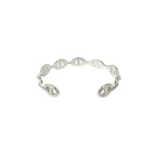 Hermes Box Enchainee Bangle 925 Sterling Silver Bracelet — view 6