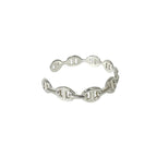 Hermes Box Enchainee Bangle 925 Sterling Silver Bracelet — view 5