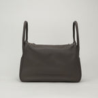 Hermes Lindy 34 Tote Shoulder Bag Color Etain Gray Silver — view 3
