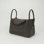 Hermes Lindy 34 Tote Shoulder Bag Color Etain Gray Silver — view 2