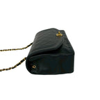 Chanel Vintage Diana Quilted CC Logo Lambskin Shoulder Bag Black — view 5