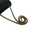 Chanel Vintage Diana Quilted CC Logo Lambskin Shoulder Bag Black — view 4