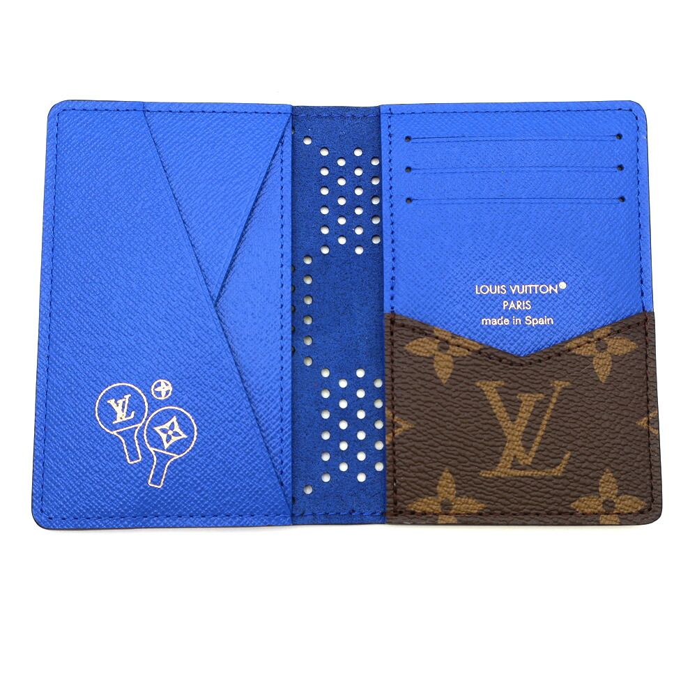 Louis Vuitton Ten Card Case Organizer de Poche Blue — view 4