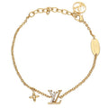 Louis Vuitton LV Iconic Stone Embellished Logo Bracelet