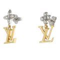 Louis Vuitton Pendant LV Iconic Flower Monogram Metal Zircon Earrings