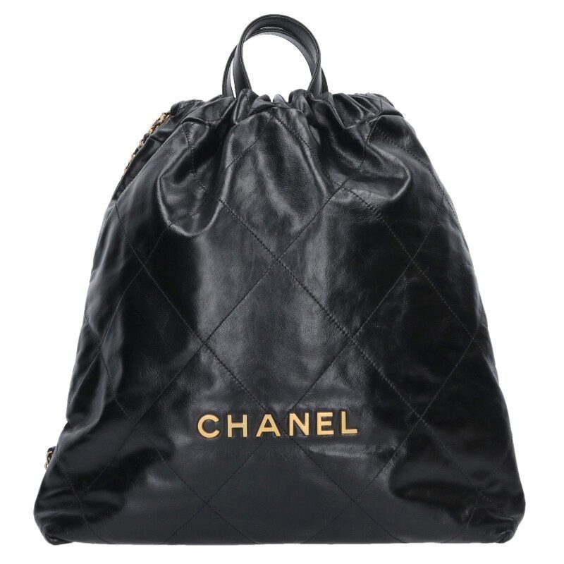 Chanel 22 Large Shiny Calfskin Backpack