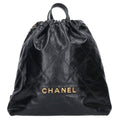 Chanel 22 Large Shiny Calfskin Backpack