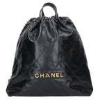 Chanel 22 Large Shiny Calfskin Backpack