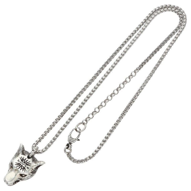 Gucci Anger Forest Wolf Necklace Silver — view 2