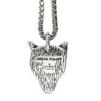 Gucci Anger Forest Wolf Necklace Silver — view 3