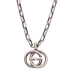 Gucci Interlocking Necklace Silver