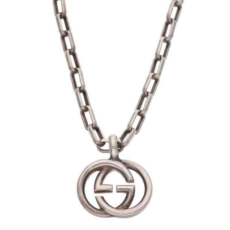 Gucci Interlocking Necklace Silver