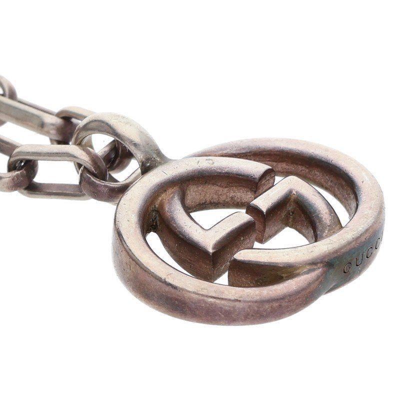 Gucci Interlocking Necklace Silver — view 4