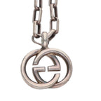 Gucci Interlocking Necklace Silver — view 3