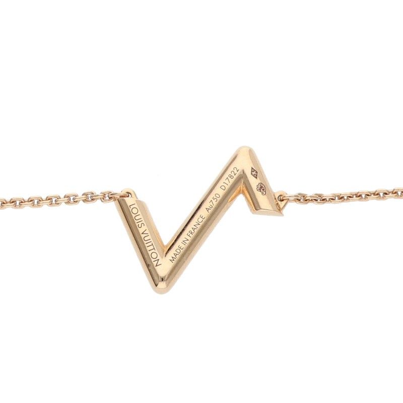 Louis Vuitton LV Volt Upside Down 18k Rose Gold Necklace — view 3