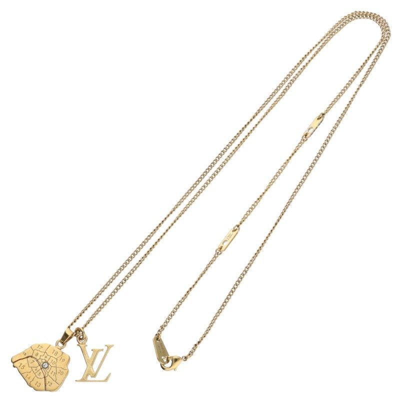Louis Vuitton Collier Map LV Initial Necklace — view 2