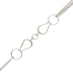 Hermes Horsebit Silver Necklace — view 4