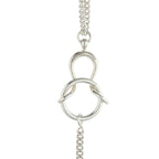 Hermes Horsebit Silver Necklace — view 3
