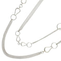 Hermes Horsebit Silver Necklace