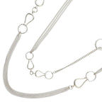Hermes Horsebit Silver Necklace