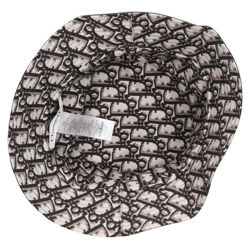 Dior Teddy-d Oblique Reversible Bucket Hat 57 — view 5