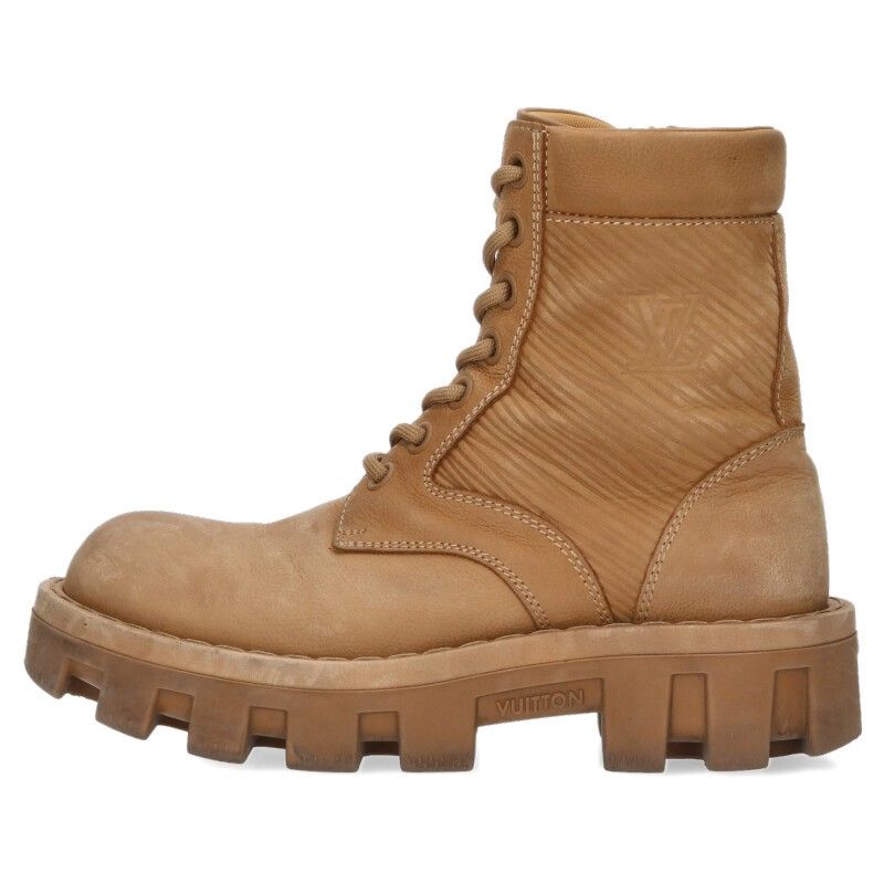 Louis Vuitton LV Checker Ranger Boots Side Zip Lace