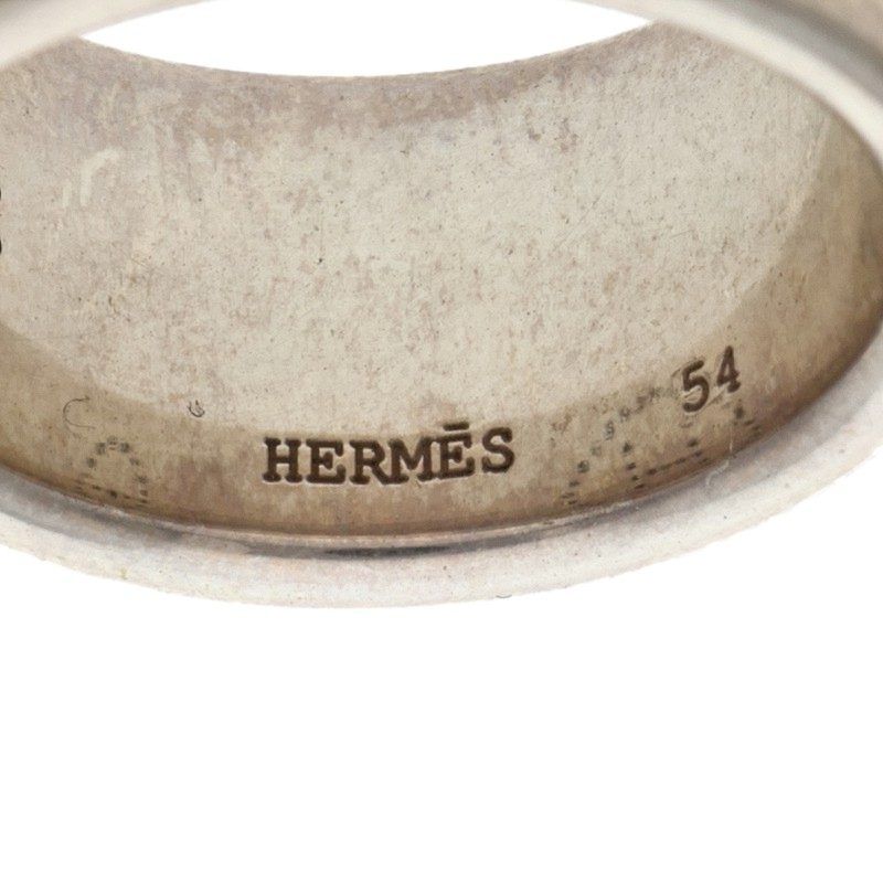 Hermes Eclipse Ribbon Silver Ring — view 3