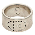 Hermes Eclipse Ribbon Silver Ring