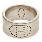 Hermes Eclipse Ribbon Silver Ring